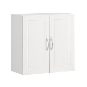 SoBuy Armadietto Pensile Da Bagno Mobile Da Parete Per Il Cucina 2 Ante 60x30x30cm Sobuy Bianco Frg231-w