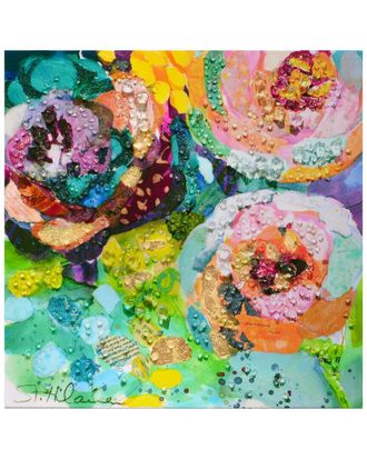 Empire Art Direct Floral Radiance I Embellished Canvas Wall Art