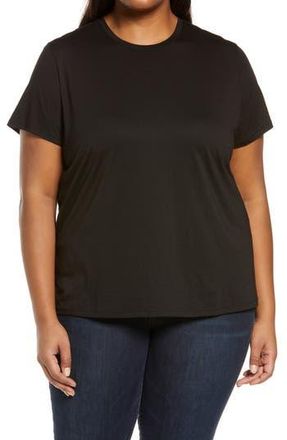 Vince Essential Crewneck Tee in Black at Nordstrom Rack, Size 3X-Large