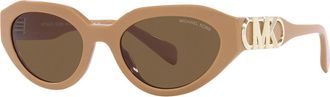 Michael Kors Womens 53mm Camel Sunglasses