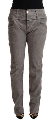 Acht Cotton Straight Fit High Waist Womens Pants