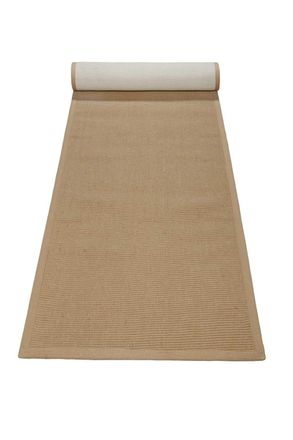 Wecon Home Alfombra de yute antideslizante color natural 80x300