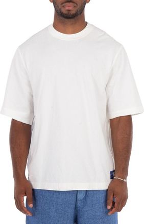 Burberry Ekd Logo-Patch Cotton T-Shirt, Size XX-Large
