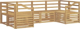 vidaXL Conjunto De Sof&aacute;s De Exterior 6 Uds. Blanco Vidaxl