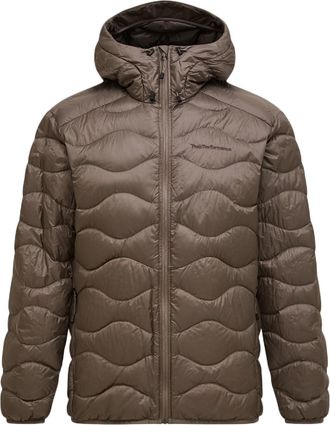 Peak Performance Mens Helium Down Hood Jacket Brown XXL