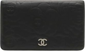 Chanel Pre-owned Wallets, female, Black, Size: ONE SIZE Pre-owned Long Wallet (Bi-fold)