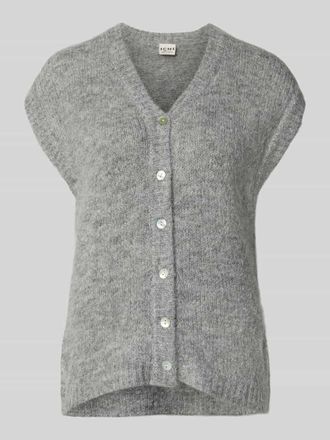 Ichi Regular Fit Strickweste mit Woll-Anteil Modell BELABLUE in Hellgrau, Gr&ouml;&szlig;e XS