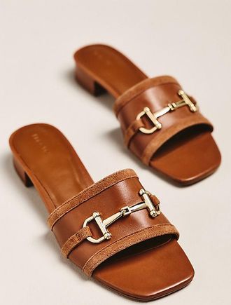 Maeve Horsebit Slide Sandals