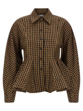 Ganni Ganni Recycled Polyester Womens Blouse