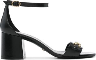 Stuart Weitzman SW Signature 70mm leather sandals - women - Calf Leather/Calf Leather/Calf Leather - 37,5 - Black