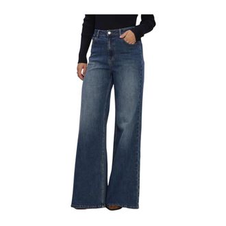 Janice Mason Wijde Jeans - Dames - Jeans - Blauw - Maat: W25
