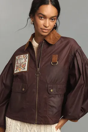 Barbour x Farm Rio Thais Waxed Cotton Jacket