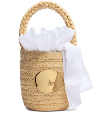 Patou Iconic Raffia Bucket Bags