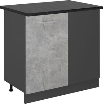 Vicco Armario De Esquina R-line, Hormig&oacute;n, 86 Cm, Et Antracita