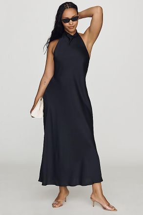 Maeve Jamie Halter Open Back Midi Dress by Maeve