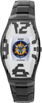 Chronotech Mens Black Band White Dial Watch - Grey - One Size