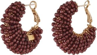 Gas Bijoux Izza Gold Plated And Gemstones Earrings