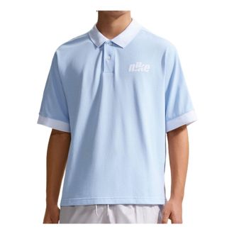 Nike Sportswear Club Oversized Polo Shirt Hydrogen Blue White IF0724-407