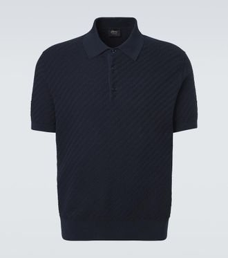 Brioni Polo in cotone, seta e cashmere