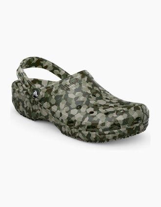 Crocs Mens Classic Confetti Mens Clogs - Tan - Size: 10