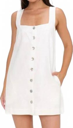 Show me your Mumu Everly Mini Dress In White Linen