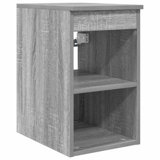 vidaXL Gabinete De Ba&ntilde;o Intermedio Sonoma Gris 30 X 44,5 X 50 Cm Vidaxl