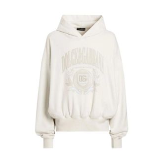 Dolce & Gabbana White Coats for Women - male - Dolce & Gabbana - Hoodies - Beige - S - Sweatshirts & Hoodies