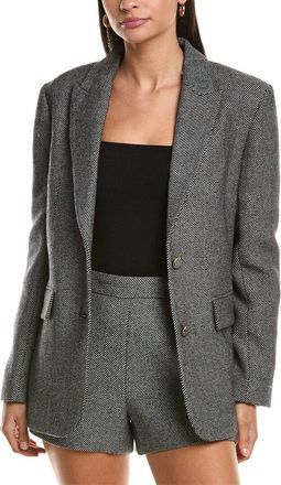 Milly Palmer Tweed Wool-Blend Blazer