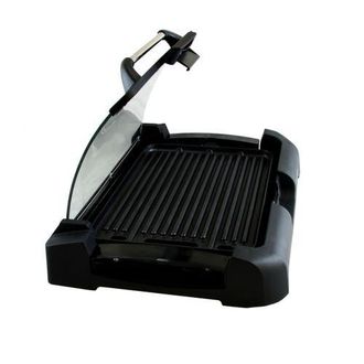 MegaChef Reversible Indoor Grill and Griddle with Removable Glass Lid in Black at Nordstrom
