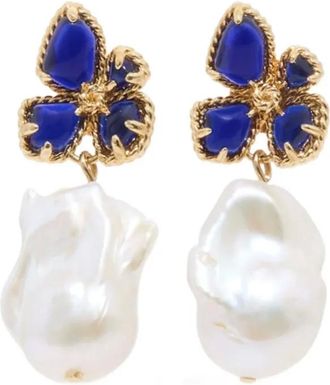 Zimmermann Bloom floral earrings - Gold