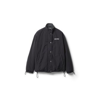 Miu Miu Pong&eacute; And Fleece Jacket, Woman, Black, Size 36