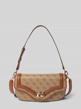 Guess Handtasche mit Label-Detail Modell DEA in Beige, Gr&ouml;&szlig;e 1