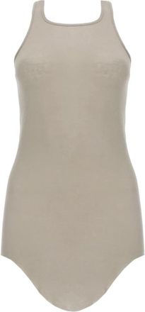 Rick Owens Basic Tank - Dames - Tops zonder mouwen - Grijs - S - Katoen - Tops