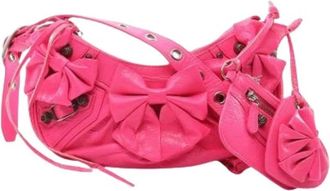 Balenciaga Pre-owned Vintage Schoudertas - Dames - Vintage Schoudertas - Roze - ONE Size - Leer - Vintage