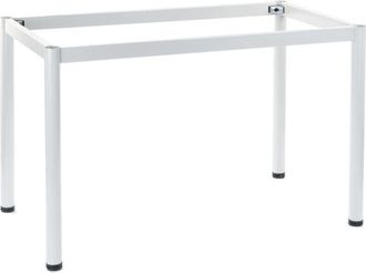 OEM Estructura De Escritorio O Mesa Con Pata Redonda Ny-a057/156/o - 156x66 Cm, Blanco