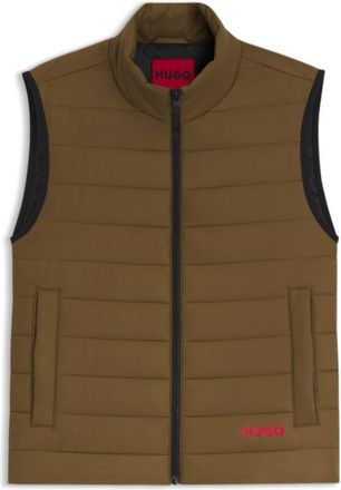 HUGO BOSS Logo-print gilet with water-repellent finish