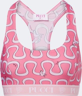 Pucci Onda jersey sports bra