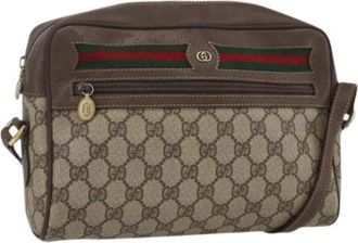 Gucci Pre-owned Vintage Schoudertas - Dames - Vintage Schoudertas - Beige - ONE Size - Leer - Vintage