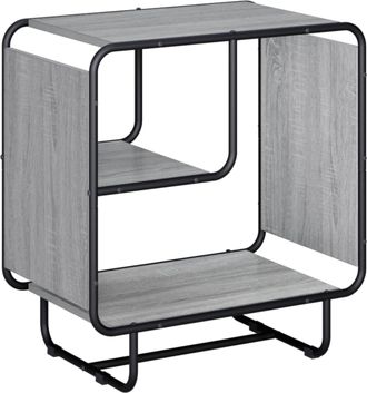 vidaXL Aparador Sonoma Gris 60 X 37.5 X 64.5 Cm Madera De Ingenier&iacute;a Vidaxl
