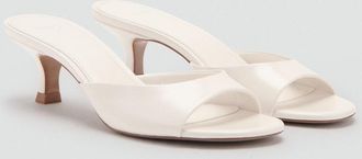 Mango Sandali tacco kitten grezzo - Donna - 35 - MANGO