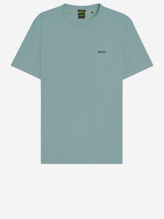 HUGO BOSS Stretch Cotton T Shirt With Logo