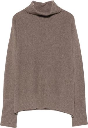 D.exterior Roll Neck Sweater - Dames - Coltruien - Bruin - L - Truien & Vesten