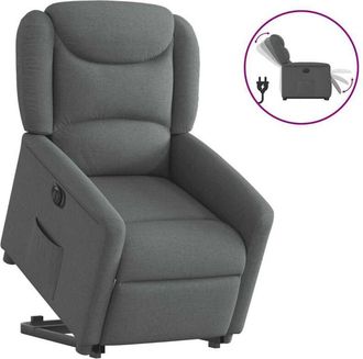 vidaXL Vidaxl - Sill&oacute;n El&eacute;ctrico Reclinable Elevable De Tela Gris Oscuro