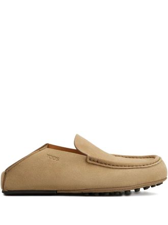Tod's suede slipper loafers - Neutrals