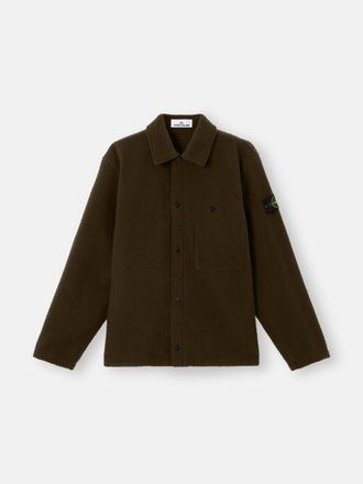 Stone Island Nylon And Wool Overshirt Jacket