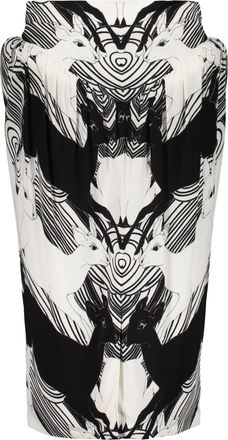 Burberry Printed Midi Skirt