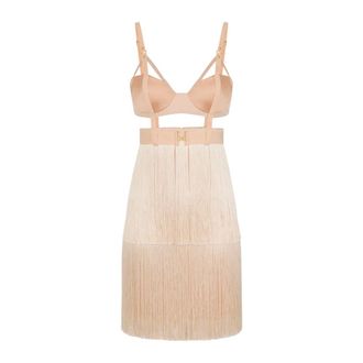 Elisabetta Franchi Mujer, Vestidos, Beige, Talla: S