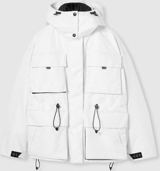 Gucci GG Technical Fabric Jacquard Jacket, White, Ready-to-wear