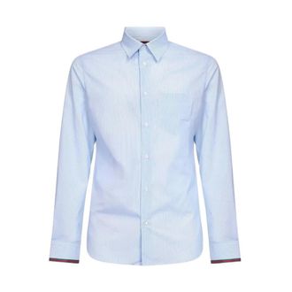 Gucci Formal Shirts, male, Blue, Size: 2XL New Tailored Shirt Thin Stripe