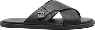 Fendi FF-logo Crossover-strap Sandals
